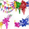 1/4pcs Xmas Gift Christmas Metalic Foil Garland Multi Colour Wedding Accessories Ceiling Wreath Creative Party Supplies