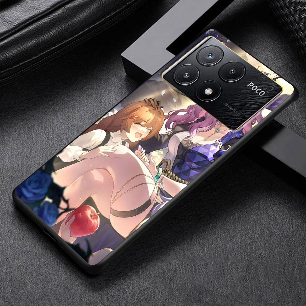 Jade Honkai Star Rail Case for Xiaomi Poco M3 X3 NFC X5 M5s M4 Pro 5G F3 Black Silicone Soft Phone Cover Coque