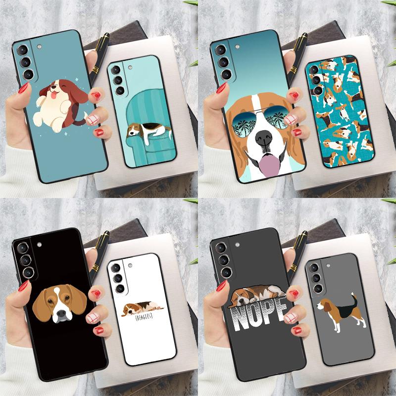 Beagle Puppy Dog Phone Case For Samsung Galaxy S24 S22 S23 Ultra S20 S21 S24 FE S9 S10 Note 10 Plus 20 Ultra
