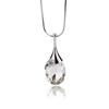Simple Water Drop Crystal Jewelry Women's Autumn and Winter Pendant Accessories Long Temperament Pendant Necklace