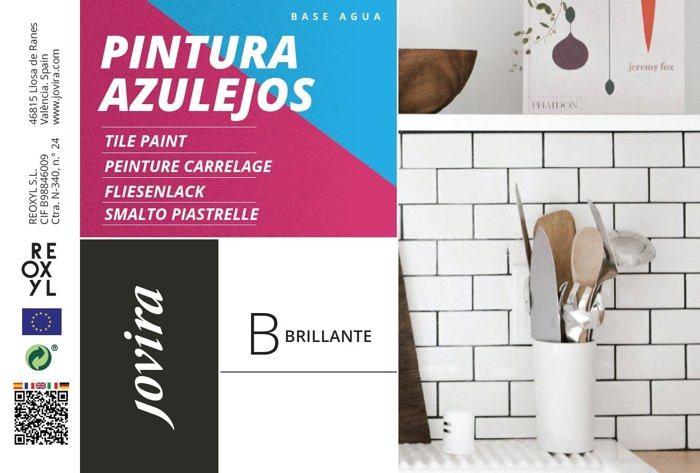 Peinture Carrelage - REOXYL - Gris Acier - Finition Brillant - 750 Ml - Intérieur