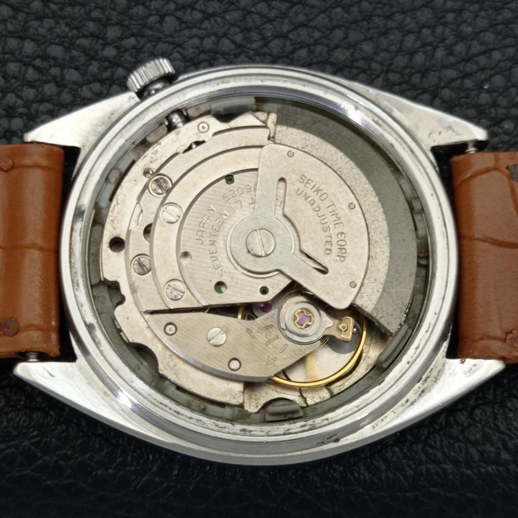 SEIKO 5 AUTOMATIC 6309A VINTAGE JAPAN MENS ORANGE COLOR DIAL WATCH a701538-5 R206b-a701538