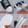 Leather slippers women's summer new fashion casual versatile open-toed fake lace-up platform slippers