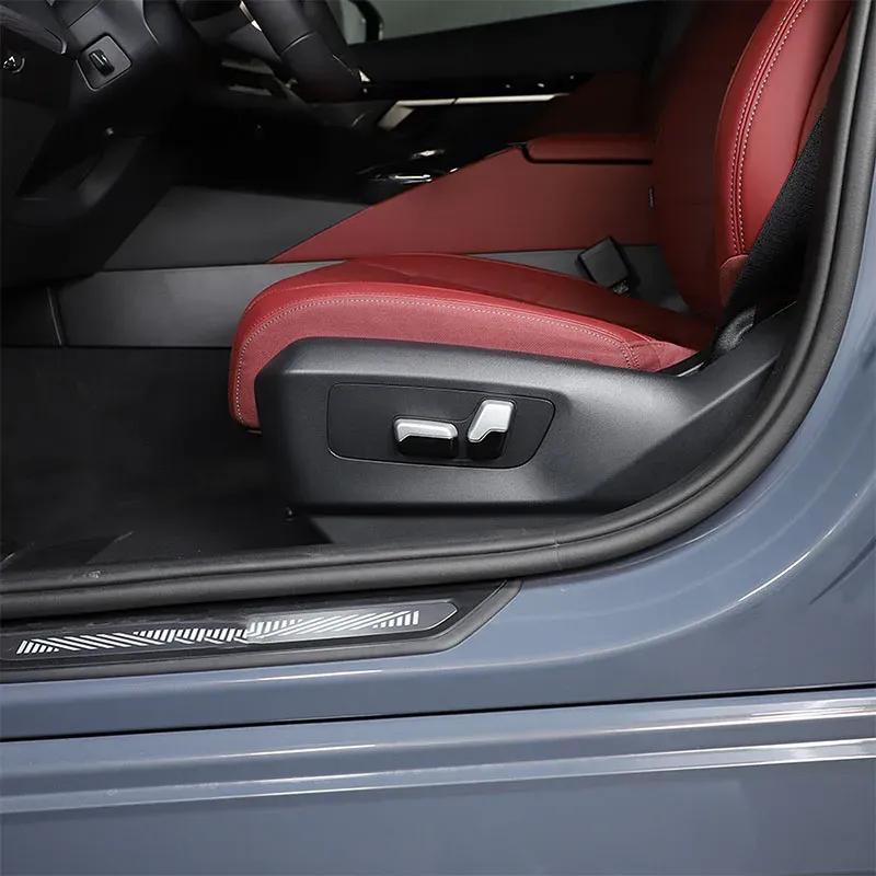For BMW 5 Series G60 2024-2025 ABS Car Front Seat Adjust Button Cover Trim Sticker Car Interior Accessories