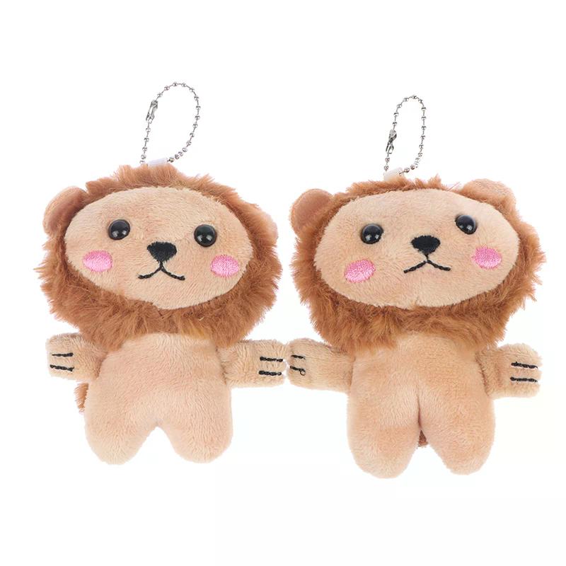 Dollhouse Soft Kawaii Little Lion Plush Stuffed Toys Doll Keychain Bag Pendant Accessories