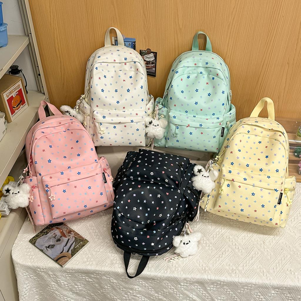 Schoolbag Japanese cute casual schoolbag female junior high school high school student backpack lightweight niche student travel backpack