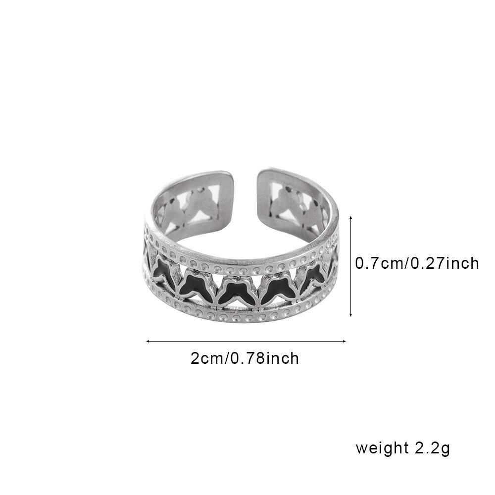 18K Gold Plated Geometric Drip Oil Open Ring: Non-Fading Stainless Steel, Versatile Style for Women.
