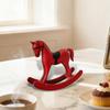 Rocking Horse Statue Animal Sculpture Collection Vintage Decorative Figurine Desktop Ornament for