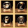 Crystal Luminous Global Ball Decoration Star Walk Night Light Usb Direct Insertion