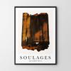 Plakat abstrakcja soulages rdza