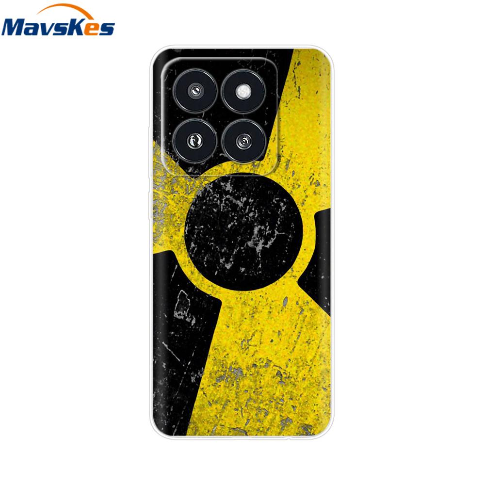 Phone Case For Xiaomi 14 Pro Case Soft Clear Painted Silicone Bumper Capa For Xiaomi 14 13T Mi 13T Pro Protect Transparent Cover