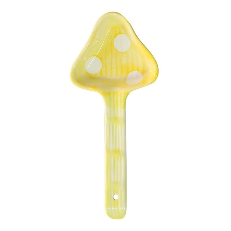 4Pieces Capricious Table Spoons Feature Fantasy Mushroom Shape in Multiple Color for Home Decoration and Kitchens Fun