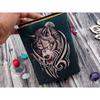 Wolf Embossed Handmade Leather Bound Journal Writing Notebook Diary Notepads