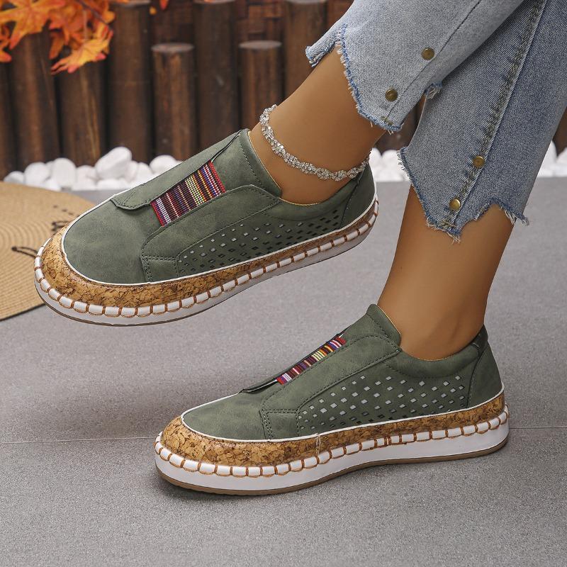 Women's Plus Size PU Leather Casual Sneakers Lightweight Breathable Walking Shoes for Daily Wear
