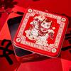 Chinese New Year Tinplate Candy Tin Can Metal Box Cartoon Year Of The Horse Panda Printed Candy Cookie Tea Storage Gift Case