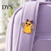 Daily Wear Brooch Enamel Technology Brooch, Cartoon Anime Cheerleading Duck Shape Pin, Small Vibrant Color Sturdy Pin for School Uniforms Bags