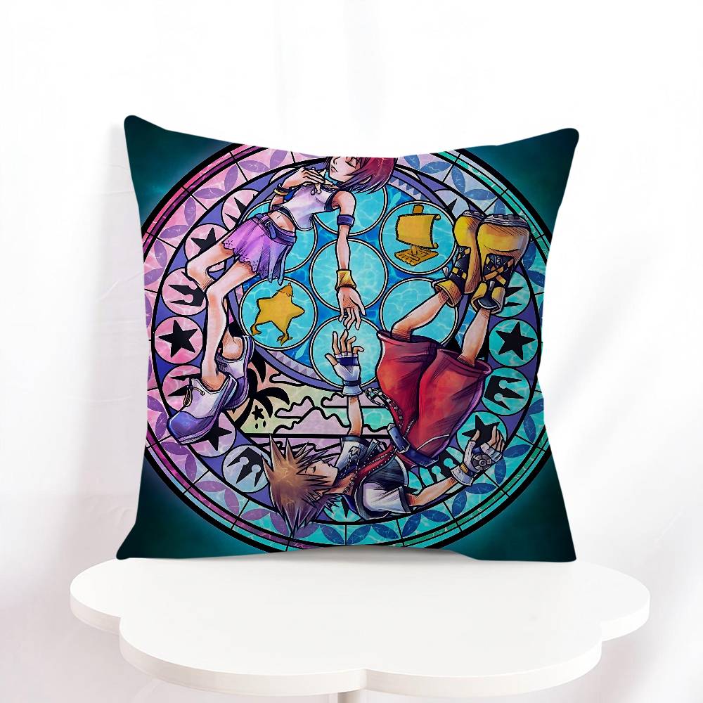 K-kingdom Hearts Cushion Cover Decorative Pillow Sofa Home Decor Case Pillow Cases