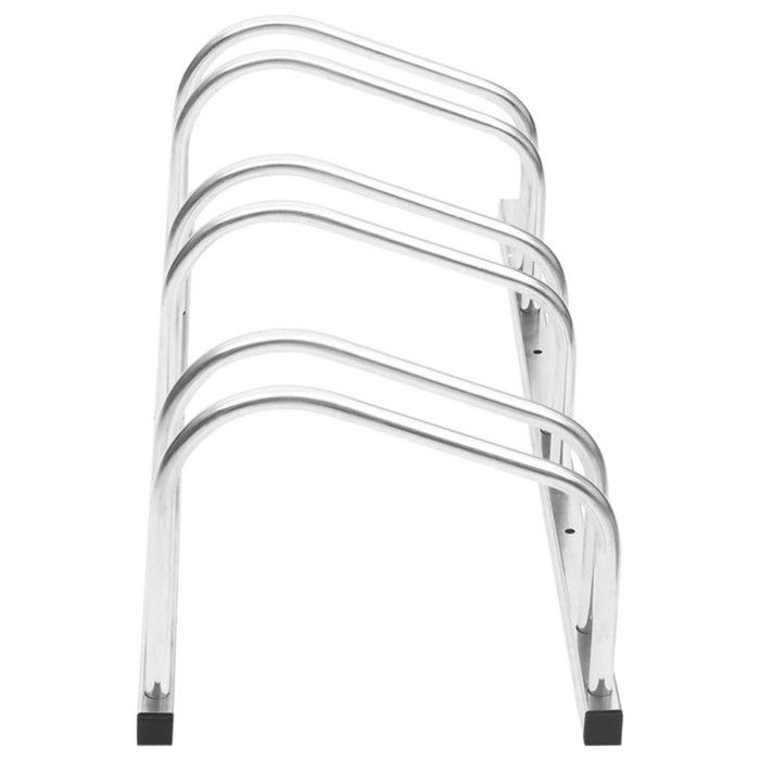 VidaXL Bike Rack for 3 Bikes, Bicycle Stand with Storage, Floor Bike Rack Garage Garden Terrace, 154418