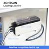 ZONESUN ZS-TB90B Automatic Right Angle Labeling Machine for Tamper-Evident Box & Bottle Corner Sealing