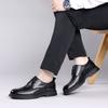 Herbst Erste Schicht Rindsleder Business Lederschuhe Herrenmode und Komfort Große Spitze Derby Schuhe Leder High-End Hochzeits Bräutigam Schuhe