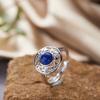 S925 Sterling Silber 18K Naturfarbe Schatz Ohrringe Leichter Luxus Premium Nische Original Design Ohrringe Neue Chinesische Ohrringe