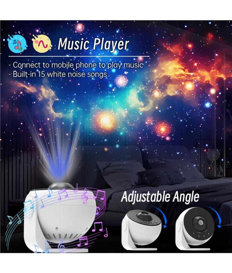Star Projector Galaxy Night Light HD Lmage Disc Upgraded Planetarium Projector With Remote Control Bluetooth Function For Room
