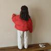 2024 Winter Korean Style Girls' Cartoon Down Jacket - Warm Cotton-Padded