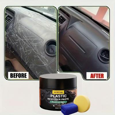Car Scratch Remover & Interior Polish, Restores Tires, Dashboard & Trim, Long-Lasting Protection & Shine, Auto Restoration Wax