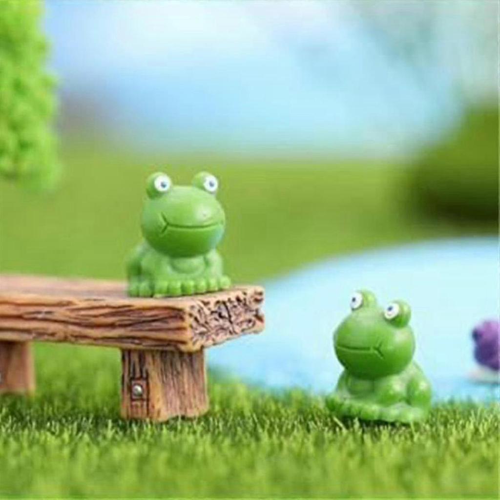 Mini Frogs 100 Pack, Mini Frog Garden Decor, Green Frog Figurines, Mini Frogs Resin Figurines, Mini Frogs Figurines - Ri