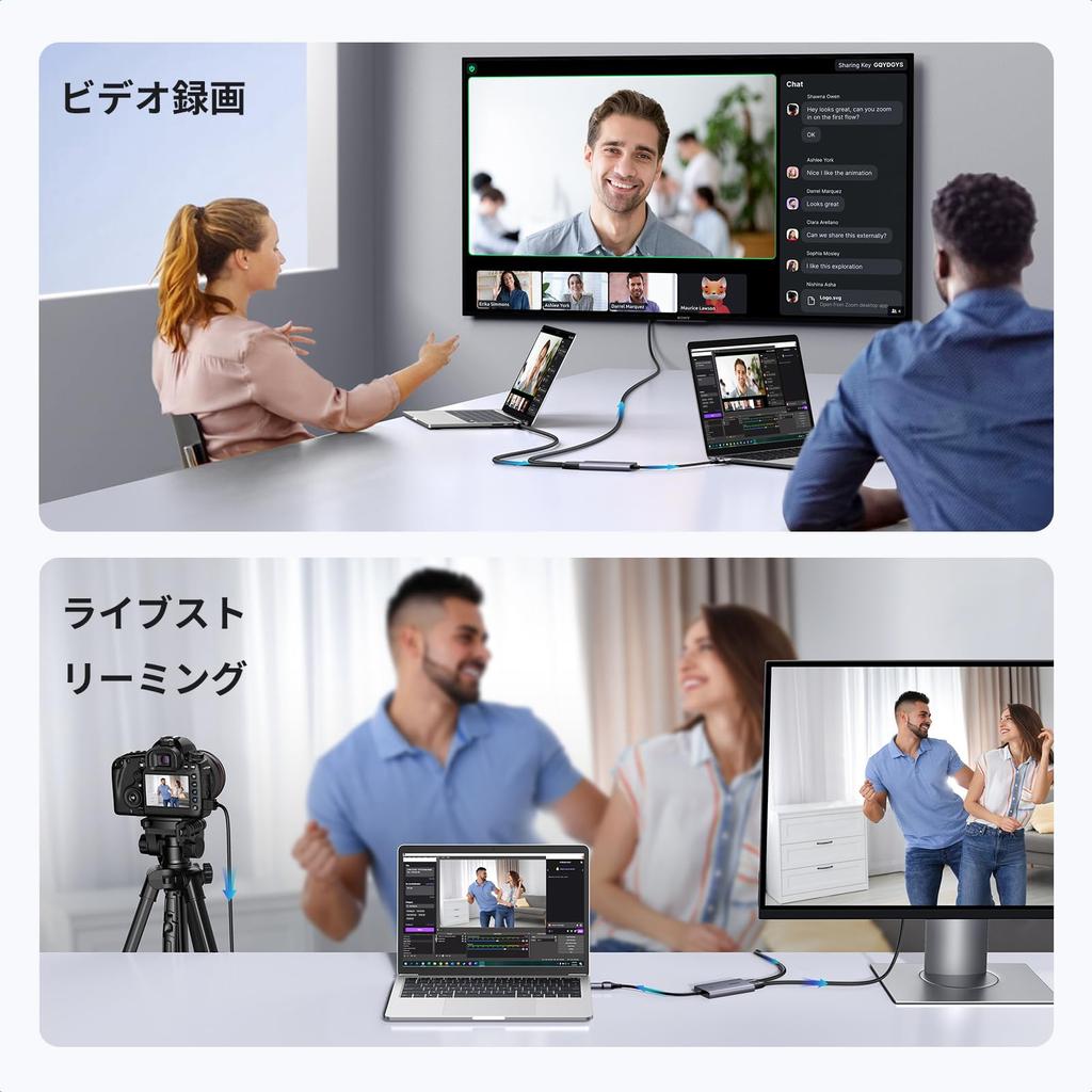 UGREEN HDMI Capture Board Funktion USB Full HD 1080P 60Hz Ultra Low Latency Kompatibel mit 2K@30Hz 4K@30Hz Pass-Through 3.0 Aufnahme, Switch, PS5,