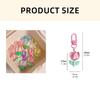 Colorful Resin Flower Keychain Charming Resin Flower Keychain with Tulips Designs for Bag Hanging Decoration