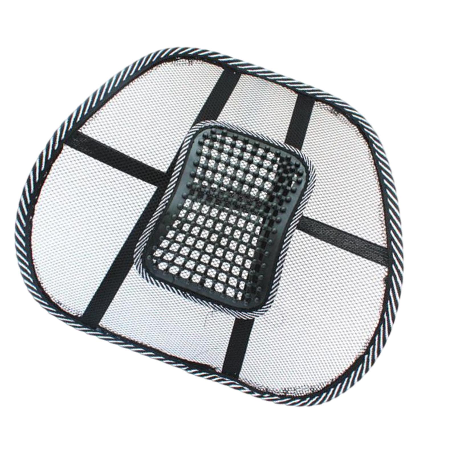 

Летняя дышащая подушка для поясницы из ледяного шелка, массажная накладка для комфортной поддержки при вождении и охлаждающего облегчения