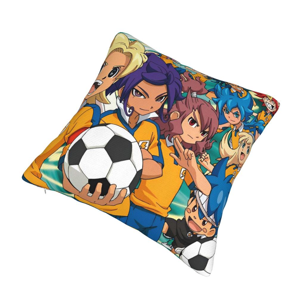 Inazuma Eleven Anime Game Pillowcase Printed Polyester Cushion Cover Decor RPG Football Pillow Case Cover Home Zippered