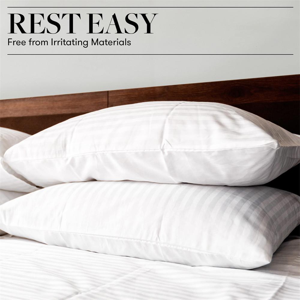 Core Pillow Bedding Polyester Fiber Home Use Supplies Memory Stripe Back Bounce