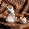 Rabbit Candle Holder Silicone Mold Detachable Decorative Bowl Soy Wax Handmade Decoration Tool Candle Mold