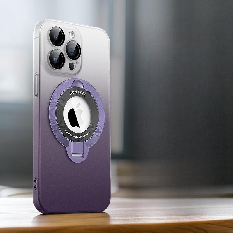 

Градиентная подставка, имитирующая кожу, подходит для чехлов Apple 16, магнитное притяжение для IPhone15promax с пленкой для объектива 14 Apple 16