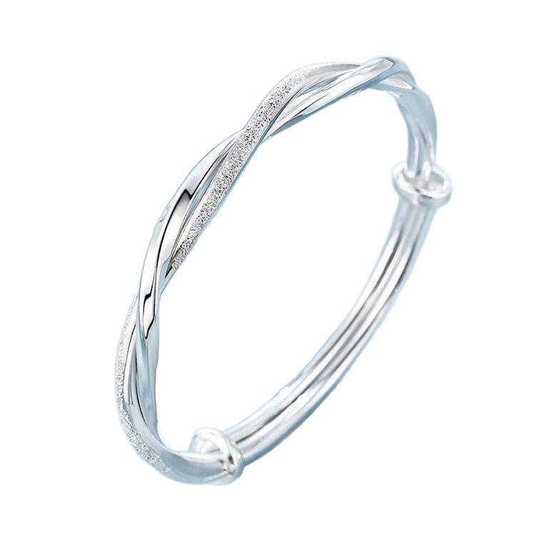 Women's Möbius Twist Sand Shimmer Bracelet - Creative Braided Design