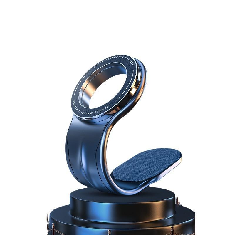 Magnetic Rotatable Car Phone Holder - Foldable, Anti-Shake Suspension Screen Console Mount