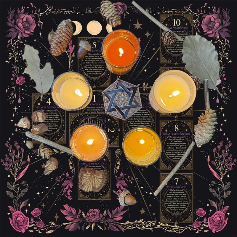 Divinations Cards Table Cloth Tapestry Reading Card Tarots Tablecloth Astrologys Witchcrafts Deck Cloth Wall Decoration
