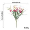 1Pcs Artificial Tulip Flower Head Restaurant Vase Decor Fake Bouquet For Furniture Room Decoration DIY Thanksgiving Gift Giving