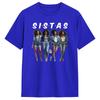 Unisexs Tshirt Sistas Afro Together African American Wounisex Trip Cotton Tees Short Sleeve T Shirts O Neck Clothing Gift Idea