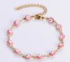 Multi Color Drip Oil Evil Eye Bracelets for Women Dopamine Stainless Steel Charm Bracelet Luxury Jewelry Friends Gift