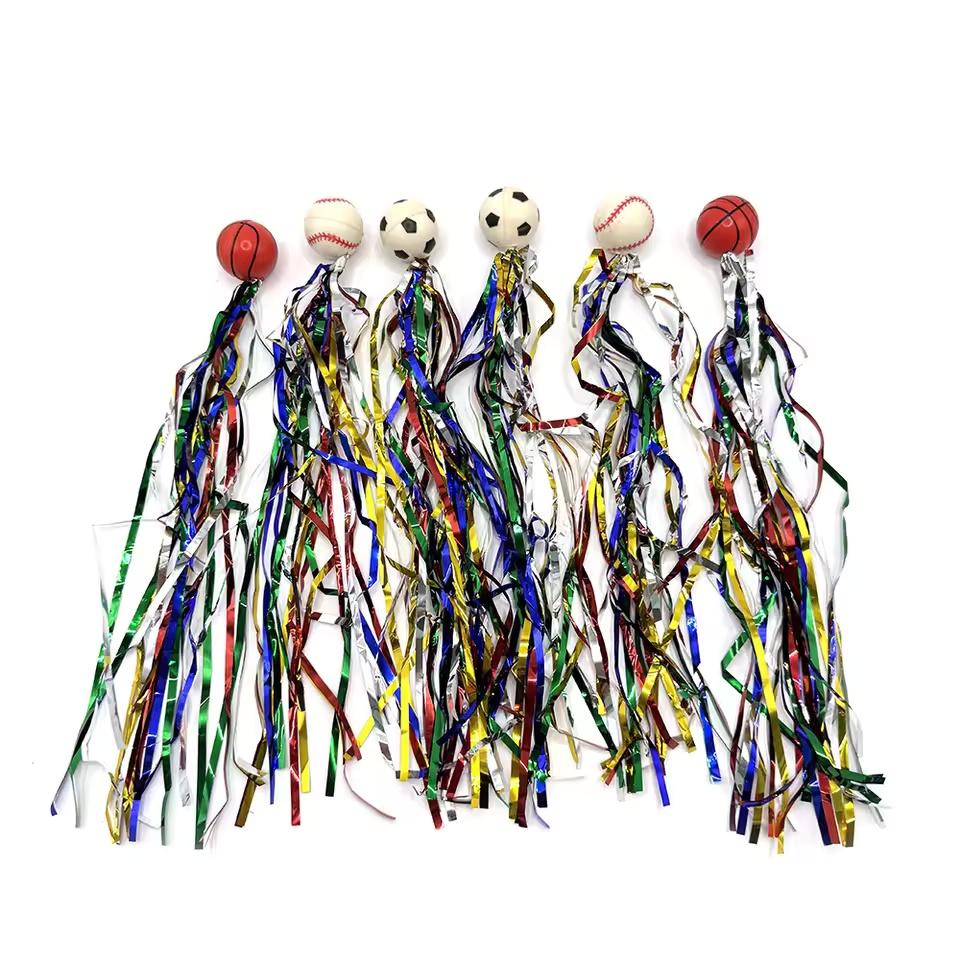 

Cat Interactive Golden Silk Ribbon Elastic Ball Tassel Shuttlecock Bouncy Toy Boredom Relief Chew Play Pet Supply for Indoor Cat