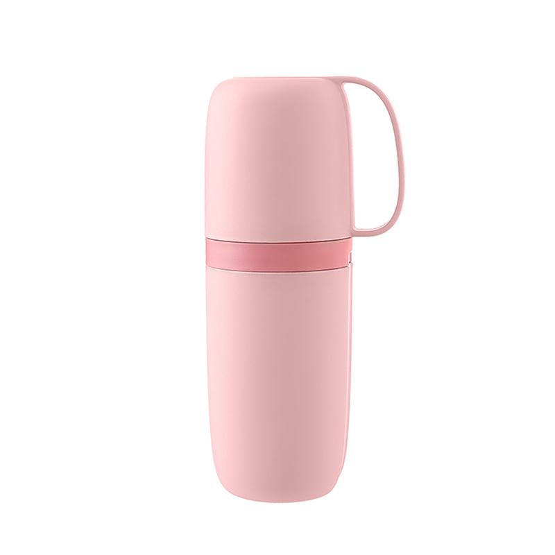 Travel Toothbrush Cup with Toothpaste Holder Portable Mouthwash Cup Simple Design for Business Trips Home Camping Accessories