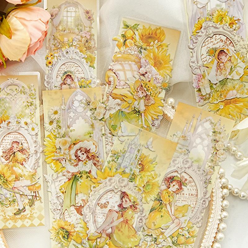 4 Stile Garten Ode Serie Blumenfee Landschaftsgestaltung Aufkleber Handbuch Materialien DIY Scrapbooking Fotorahmen Karte Tagebuch