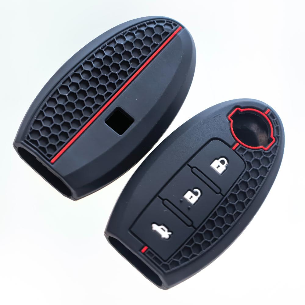 Silicone For Nissan Qashqai X-Trail T32 T31 Juke J10 J11 Kicks Tiida Pathfinder Note For Infiniti Car Key Case Cover Shell Fob