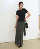 GENERALIDEA Acetate Round Neck T-Shirt [Black] / Gf2Lts509