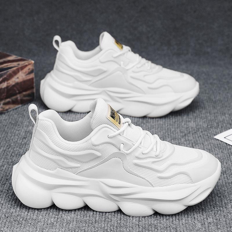 Black New Autumn Mesh Work Labor Insurance Shoes Platform Sports Dad Shoes