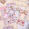 Cute 3D Sticker Cartoon Sticker Tiny Handcraft Sticker Reusable Tiny Patches for Water Bottle, Notebook, Scrapbooking