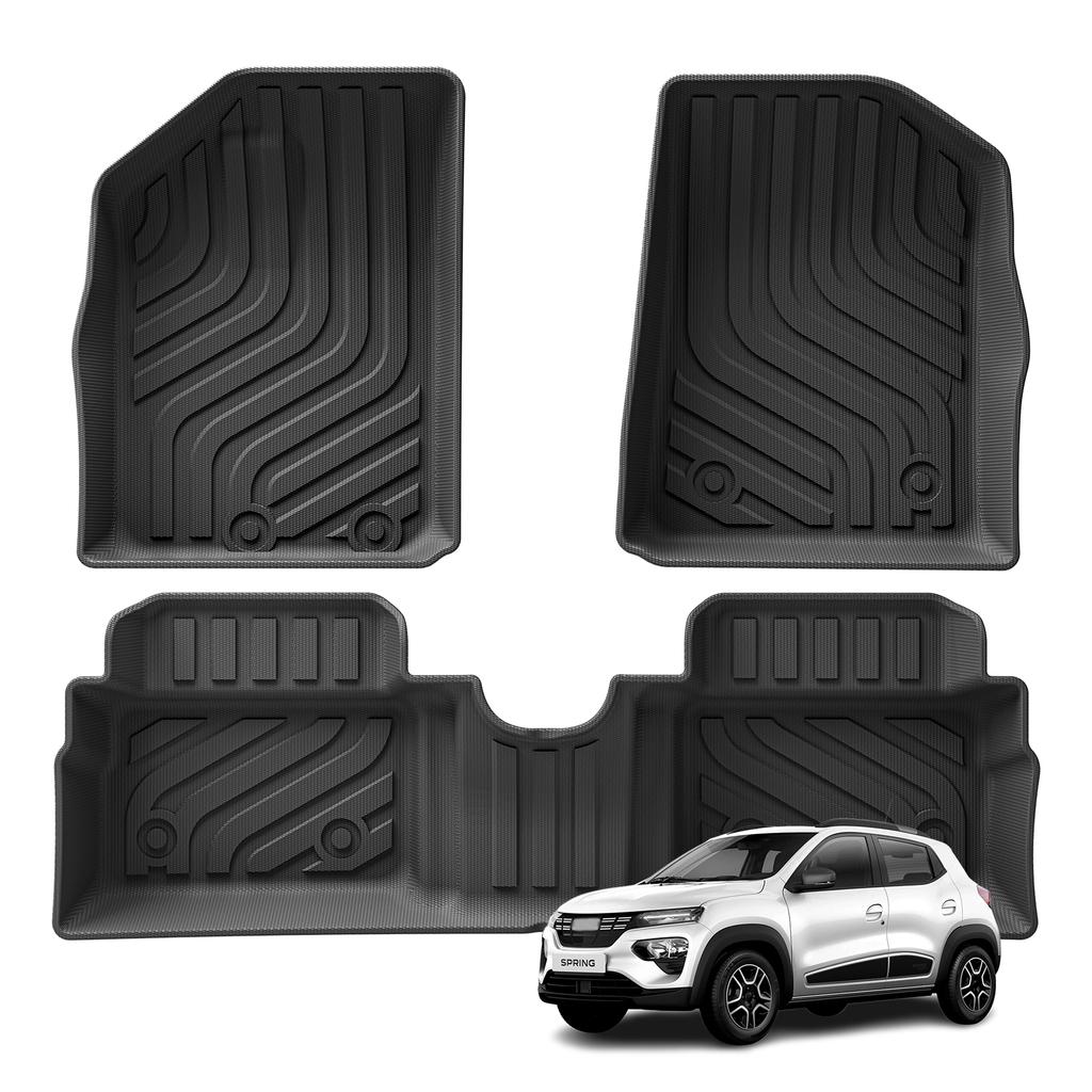 for Dacia Spring EV 2021-2023 Renault City K-ZE Renault Kwid E-Tech Electric TPE 3D Car Floor Mats Trunk Pad